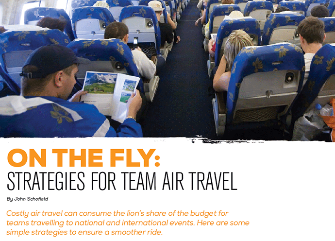 On the Fly:  Strategies for Team Air Travel